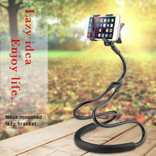 Load image into Gallery viewer, !ACCEZZ Lazy Rotate Adjustable Universal Long Arm Phone Stand Holder For iPhone Xiaomi Huawei Bed/Desktop/Neck Hanging Bracket