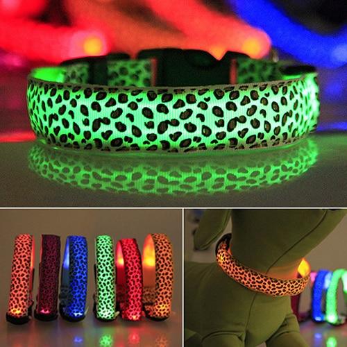 Leopard Saftey LED Collar