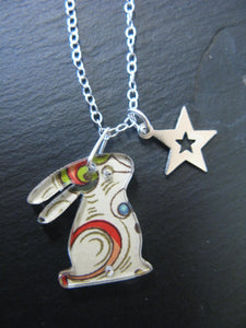Rabbit Design Reversible Necklace