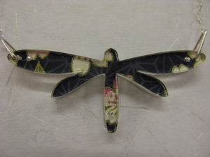Dragonfly Design Reversible Necklace