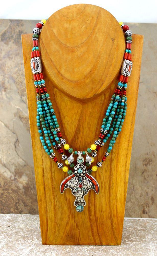The Turquoise Tibetan Silver Necklace