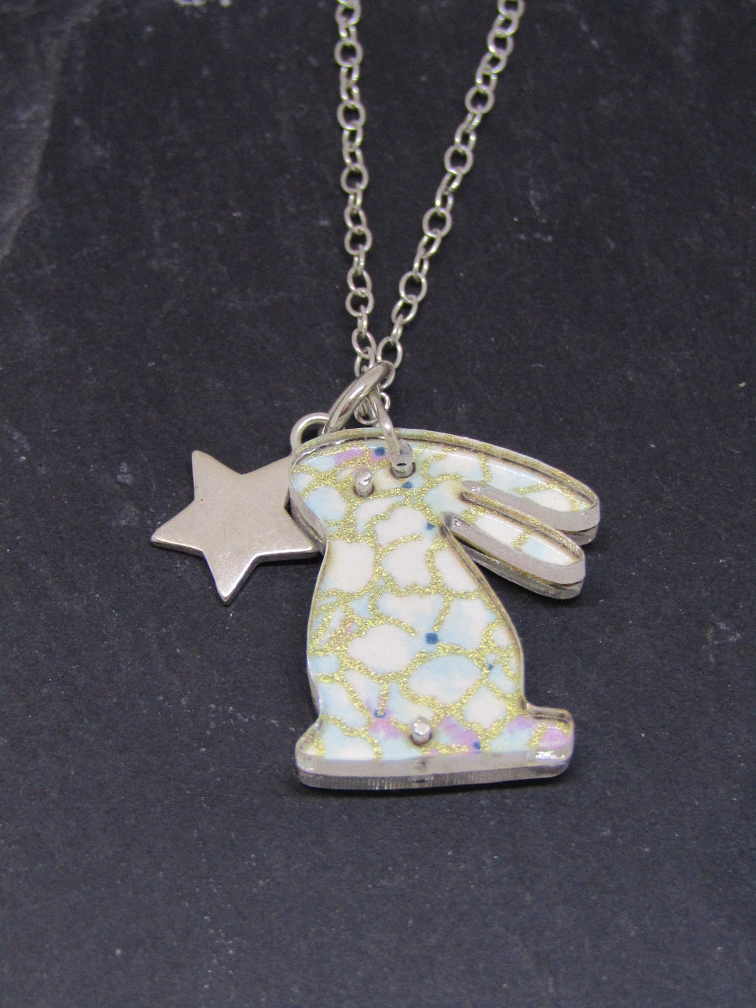 Rabbit Design Reversible Necklace