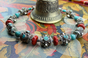 Traditional Coral and Turquoise Necklace