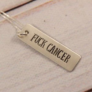 "FUCK Cancer" Necklace