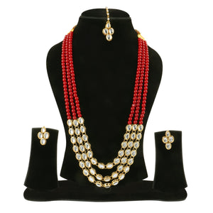 22K GoldPlated Kundan Necklace for Women