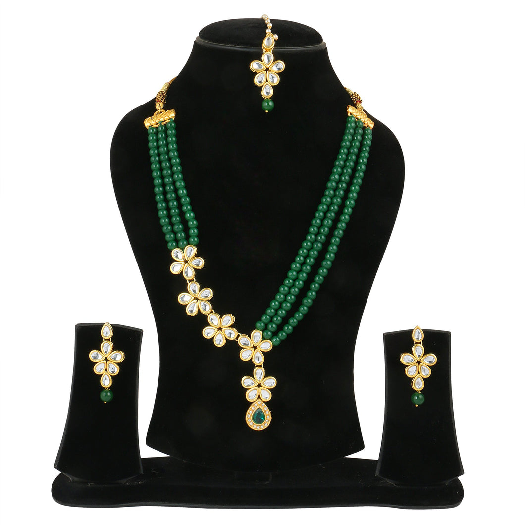 22K GoldPlated Antique origings Kundan Necklace for Women