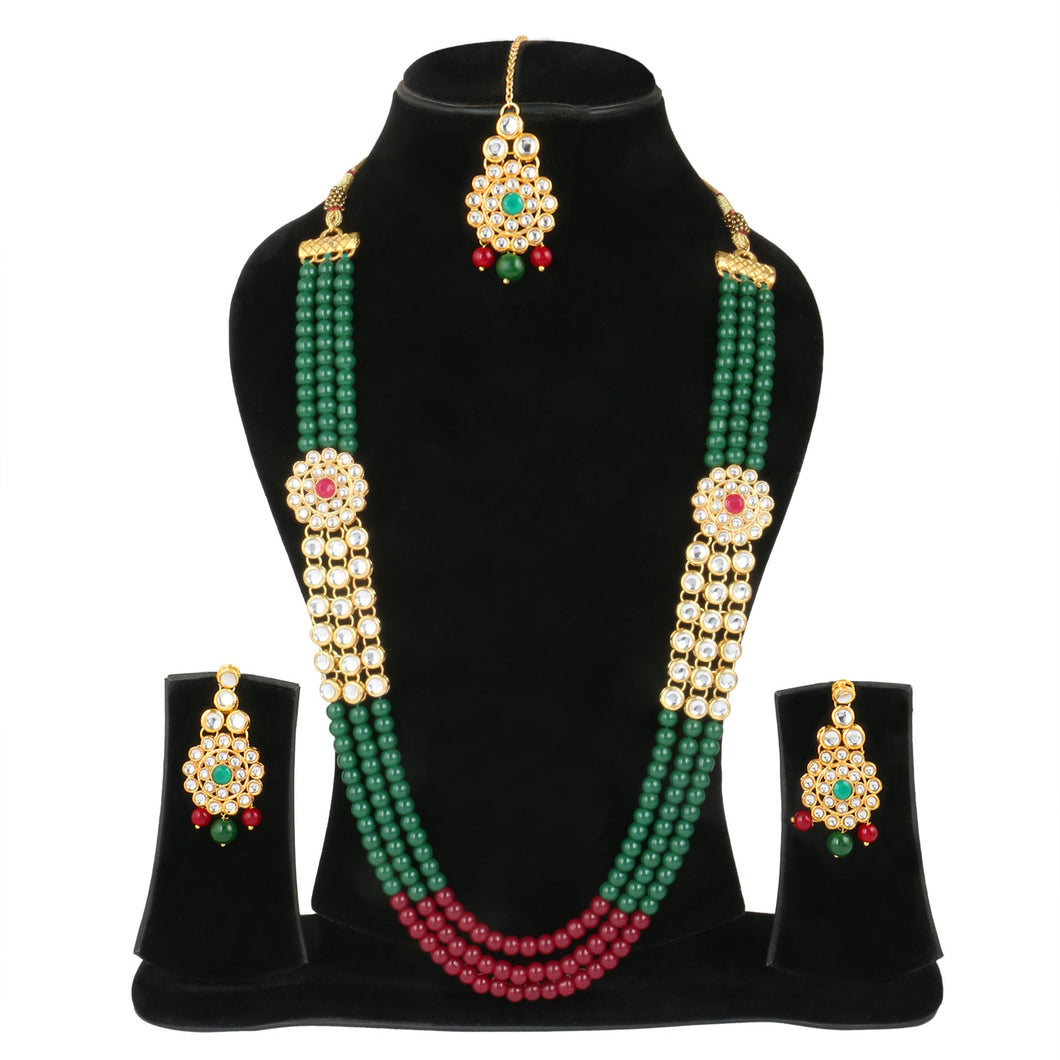 22K GoldPlated Antique origings Kundan Necklace for Women