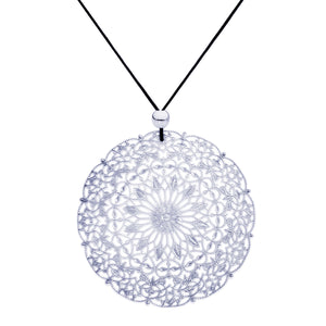 Lacey Silver Circle Necklace