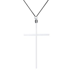 Lacey Silver Big Cross Necklace