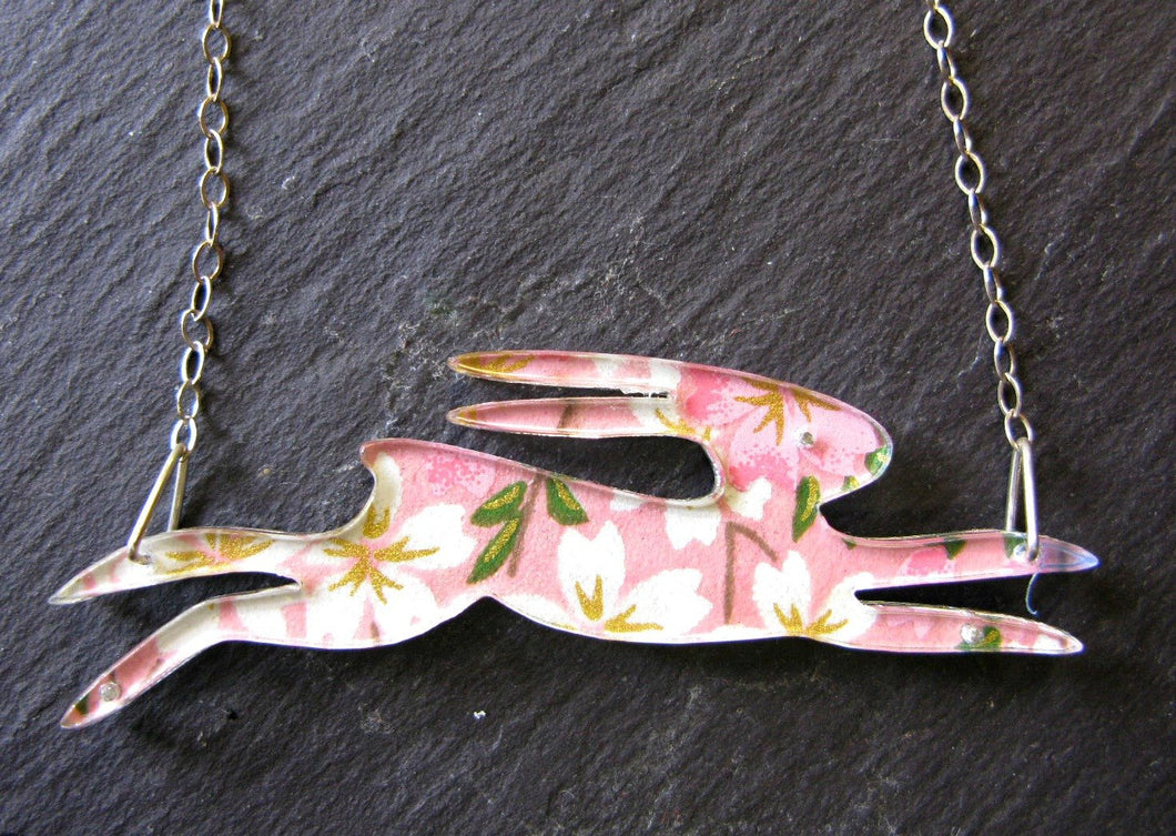 Hare Design Reversible Necklace