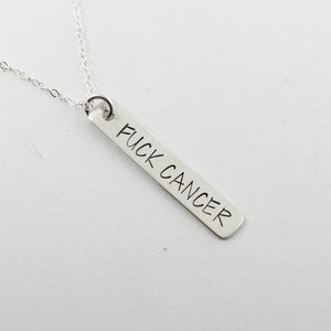 "Fuck Cancer" Necklace