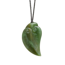 Load image into Gallery viewer, British Columbian Jade Stylized Leaf Necklace