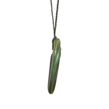 Load image into Gallery viewer, British Columbian Jade Stylized Leaf Necklace