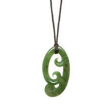 Load image into Gallery viewer, Chinese Jade Triple Koru Necklace