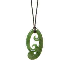 Load image into Gallery viewer, Chinese Jade Triple Koru Necklace
