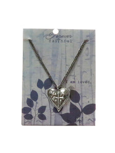 Forever Faithful Cross & Heart Necklace 488799