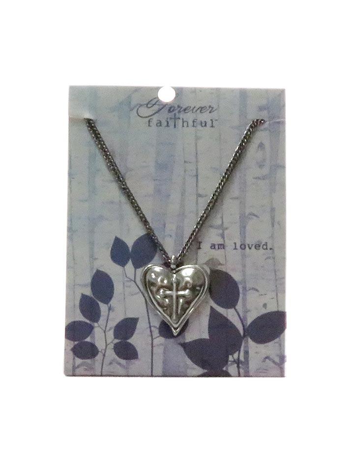 Forever Faithful Cross & Heart Necklace 488799