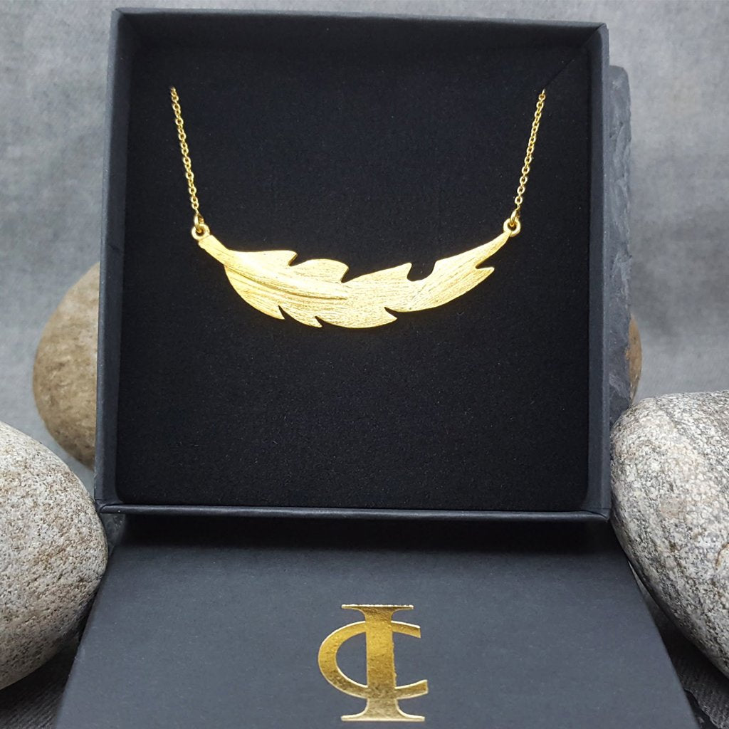 LEAF GOLD NECKLACE