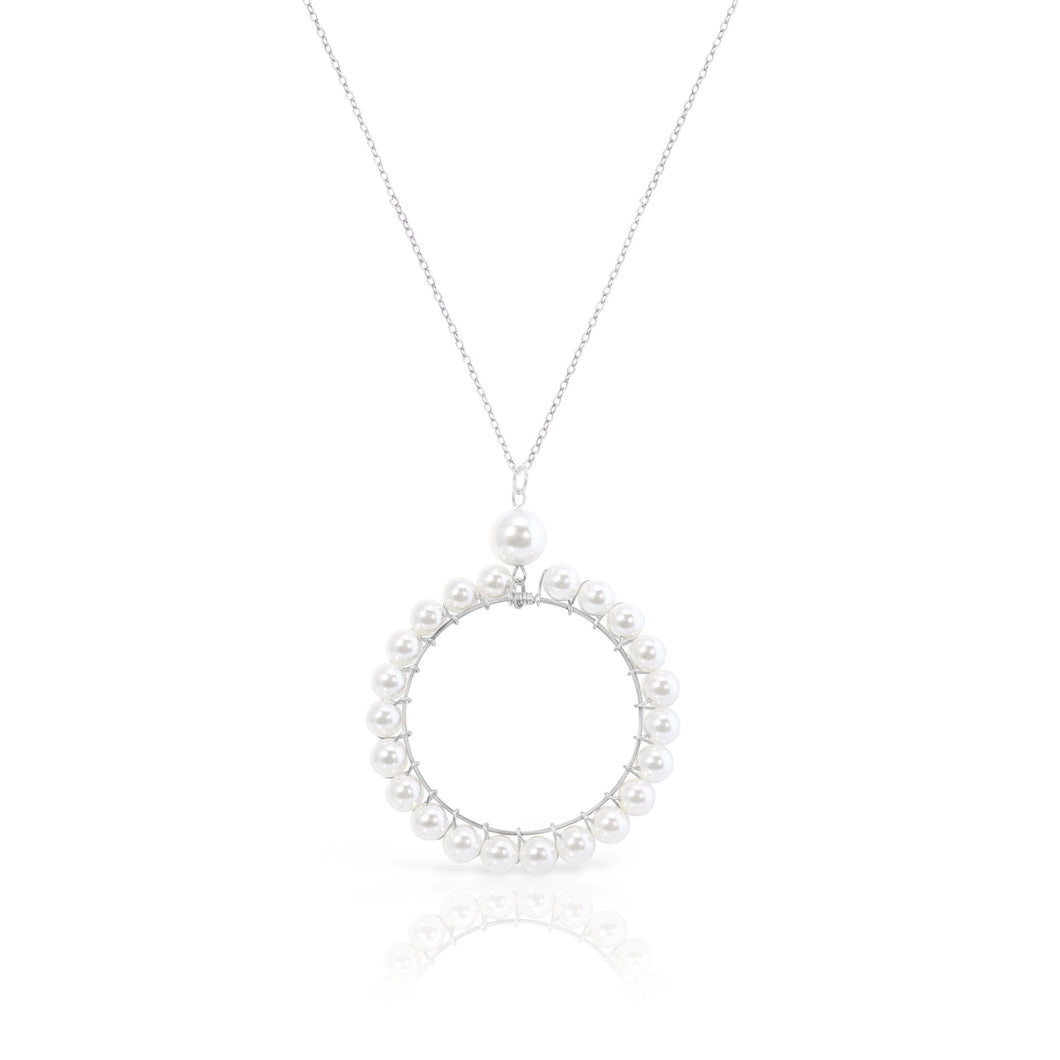 Pèrle Circle of Pearls Chain Necklace