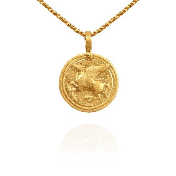 Pegasus Necklace, Gold