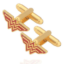Load image into Gallery viewer, 10Pcs/Lot Movie Wonder Woman Pendants Superhero Yellow Enamel W Logo Lady Girl Necklace