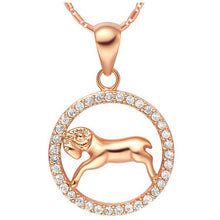 Load image into Gallery viewer, 12 Zodiac Aries Taurus Gemini Cancer Leo Pendant Gold Necklace