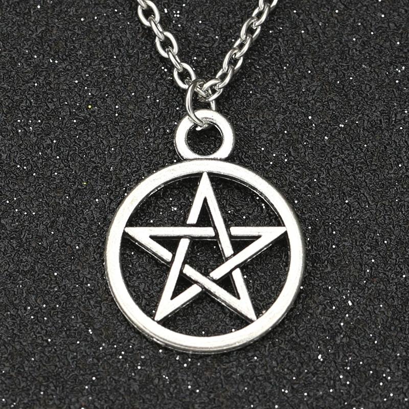 Supernatural Devil's Trap Pentagram Pentacle Necklace