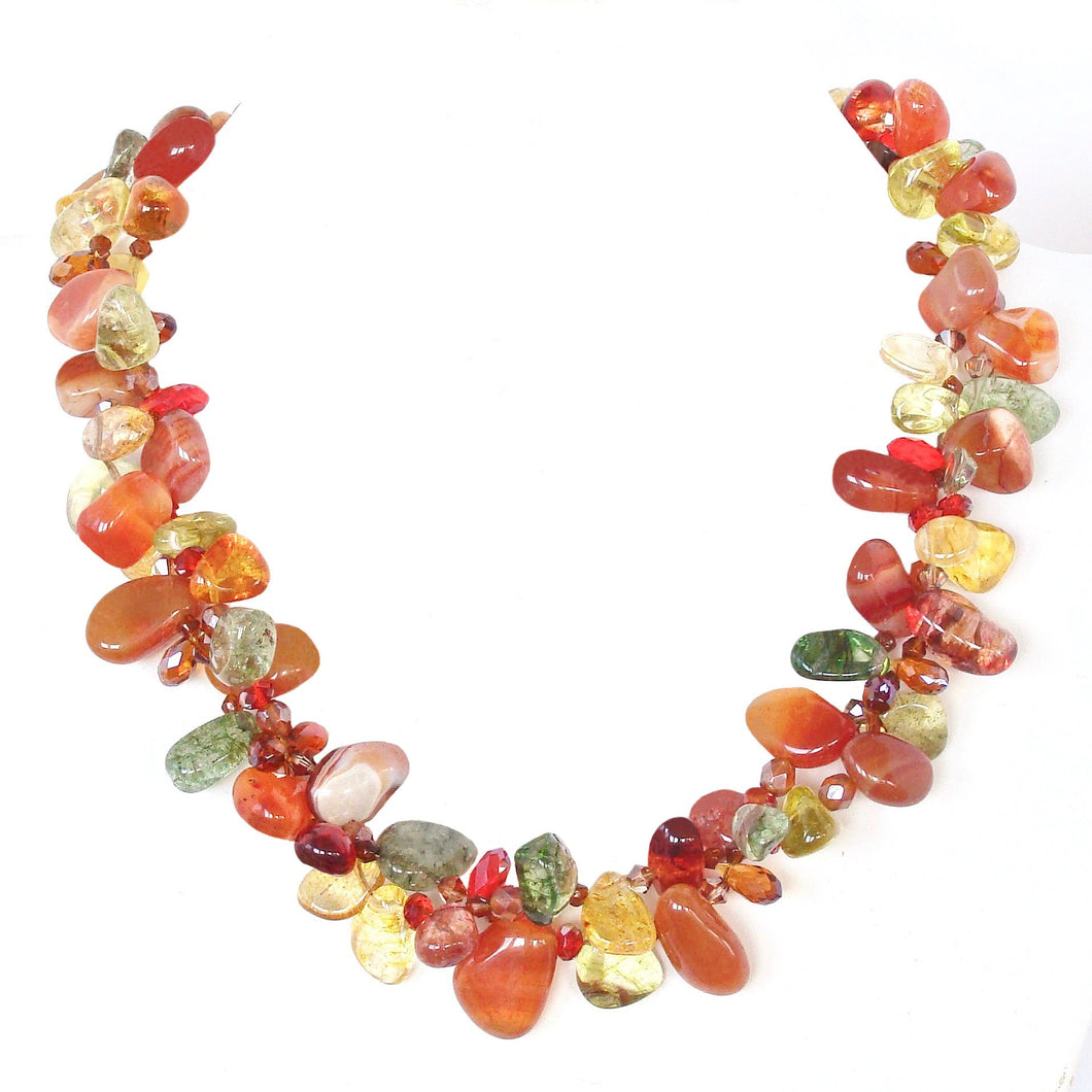 Earthly Treasures: Statement Necklace in Fall Colors