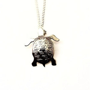 Sterling Silver Sea Turtle Pendant Necklace