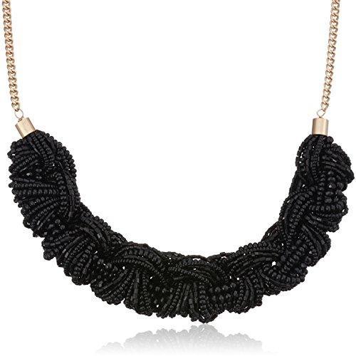 Accessorize Necklaces Day Round Chain Necklace for Women (Black) (MN-38582603001)