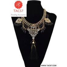 Load image into Gallery viewer, Bohemia Gypsy lovely crystal Long Tassel Necklace
