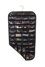Load image into Gallery viewer, Closet Complete Soft Storage Black Canvas 80 Pocket Hanging Jewelry Organizer