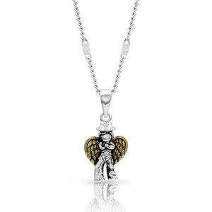 Montana Silversmiths Cowboy Angel Necklace