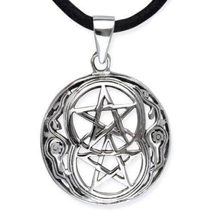 Echt etNox Double Pentagram Necklace Silver