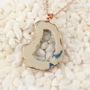 Beautiful Hollow Geode Necklace