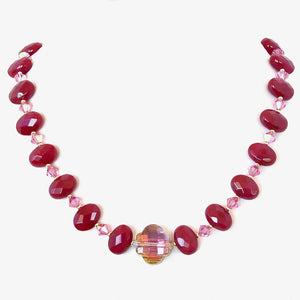 Ruby: Pink Crystal Necklace