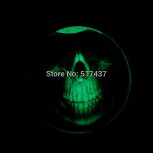 Glow in the Dark Pendant vintage skull necklace