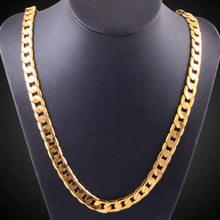 Load image into Gallery viewer, Men Women Fashion Luxury Filled Curb Cuban Link Gold Necklace Jewelry Chain