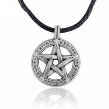 Load image into Gallery viewer, My Shape Pentacle Hebrew Statement Necklace