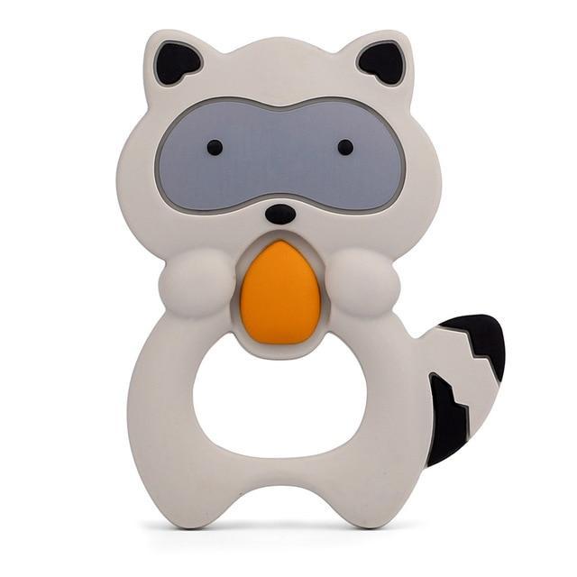 TYRY.HU Baby Silicone Teethers BPA Free Teething Toy Animal Dog Koala Owl Elephant Baby Ring Teether Silicone Beads DIY Chain