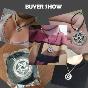 My Shape Pentacle Hebrew Statement Necklace