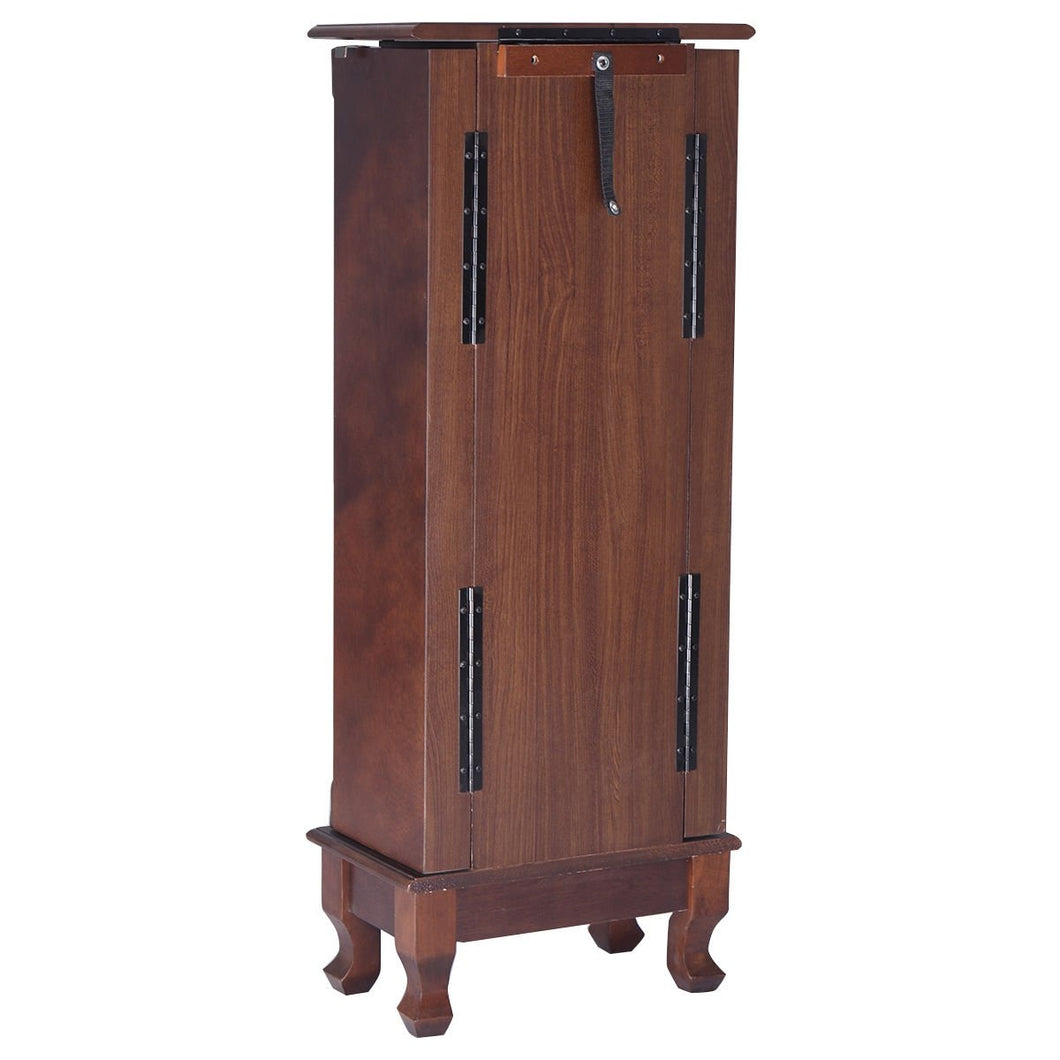 Wooden Jewelry Cabinet Storage Organizer with 7 Drawers