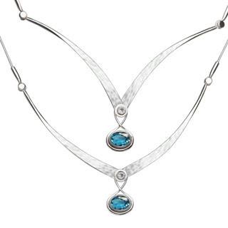 Silver Gemstone Kauai Necklace