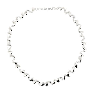 Spiral deign necklace in silver
