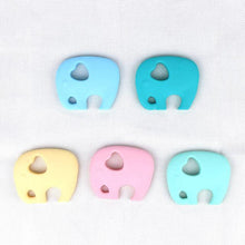 Load image into Gallery viewer, BPA Free Silicone Teethers 5pcs Baby Soothing Ring Silicone Chew Charms